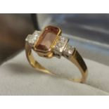 18ct Imperial Topaz, Diamond & Gold Dress Ring - w/£2995 insurance valuation