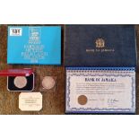 Bank of Jamaica Commemorative Currency, plus 1974 Falkland Islands Coinage & Two Commemorative Silve