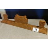 REME (Royal Electrical & Mechanical Engineers Wooden Mantel Centerpiece/Desk Tidy/Picture Holder - a