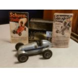 Early Schuco Tin Plate Car Toy - 14 cm x 8 cm