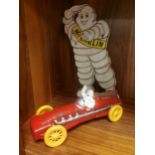 Pair of Michelin Tyres Cast Iron Advertising Pieces - Automobilia Interest