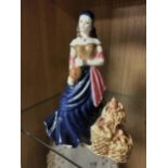 Royal Worcester Guild Limited Edition 'Fruit Seller at Cambridge Fair' Porcelain Romany Gypsy Figure