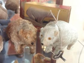 Pair of Vintage OSO Wind-Up Toy Polar Bears (w/key and one boxed)