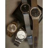 Collection of Gents Wristwatches inc Swiss Bulova example