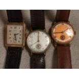Set of Three Gold Watches inc Swiss Examples & Smiths