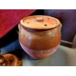 Mid-Century Twin Handled Planter/Jar made by local Soil Hill Pottery icon Isaac Button