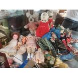 Collection of Vintage Toys and Dolls