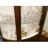 Two Shelves of Antique Victorian Glassware and Glasses