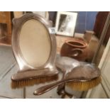 3pc Birmingham Silver Dressing Table Set + Chester Silver Picture Frame