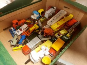 Box of Die Cast Toys and Cars
