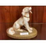 Royal Dux Porcelain Figure 2839 of a Labrador Dog