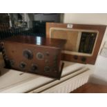 Pair of Early Radio Cabinets (untested)