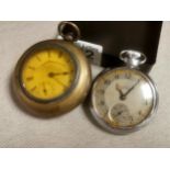 Pair of Vintage Pocketwatches inc Birmingham Hallmarked Silver Example + Smiths Empire