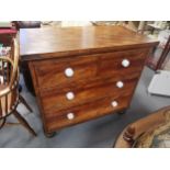 Two-Over-Two Edwardian Chest of Drawers - 100x55x92cm high