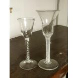 Pair of Victorian Air Twist Glasses