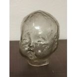 Victorian Blown Glass Baby Doll Face