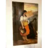Antique Signed Oil-on-Canvas of a Female Musician, signed Soller