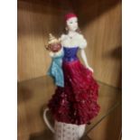 Royal Worcester Limited Edition 'Wedding Present from Appleby Fair' Porcelain Romany Gypsy Figure