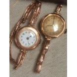 Pair of Vintage Ladies 9ct Gold Bracelet Watches
