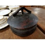 Early Chinese Wooden Lidded Bowl