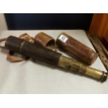 Leather Cased R Bailey of Birmingham Telescope