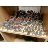 Collection of Metallic Soldiers and Camels Toys
