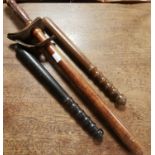 Trio of Vintage Police Truncheons