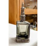 Early Gucci Perfume Scent Bottle w/Ornate Metallic Frame
