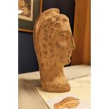 Antique Etruscan (Italy) Moulded Female Hollow Head Artefact - age circa w/provenance from the Part
