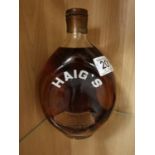 Bottle of 1970s Haigs Dimple Whisky - Breweriana Interest