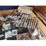 Collection of Various Antique Silver Plated & Hallmarked Silver Handled Cutlery (280g worth)