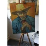 Vintage Winsor & Newton Artists Easel inc Vincent Van Gogh Print on Board