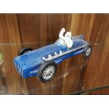 Michelin Blue Cast Iron Motor-Racing Advertising Figure - Automobilia Interest