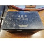 Vintage 1940 ARP Warden First Aid box with contents