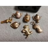 Collection of 9ct Gold Charms (Bracelet)