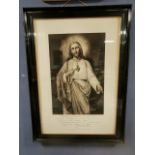 1921 Benedictus Religious Jesus Signed Art