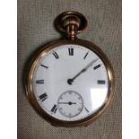 Waltham American Traveller Swiss Made Gold-Plated Pocketwatch