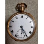 Swiss Dimier Freres Gold-Plated Pocketwatch