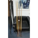 Collection of Cased Vintage and Antique Snooker Cues