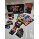 Star Wars Collection of Games etc including Monopoly, 3 Essential Guides, Topps CardsReturn of the J