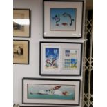 Pair of Looney Tunes Sericel Cartoon Cell Limited Edition Art Pieces, plus a Lithogrpah - Foghorn Le