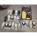 Collection of 20 Star Wars Figures, Stormtroopers + some accessories/weapons