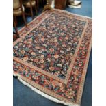 Very Large Muskabad Blue & Red Persian/Indian Wool Rug