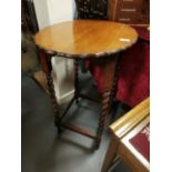 Edwardian Barley Twist Hall Console Table