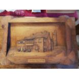 Carved Woodcut Castle Hill Halifax Art Piece