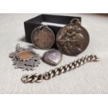 Collection of Various Silver Items inc Medal & Fob
