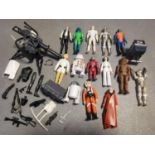 Collection of 14 Star Wars Figures + some accessories/weapons