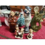 Collection of Pottery Pieces and Ceramics inc Goebel, Lladro & Sylvac