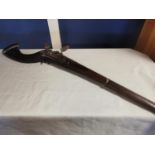 North African Flintlock Antique 19th Century Rifle, 123cm long