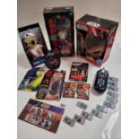 Collection of Star Wars figures and toys